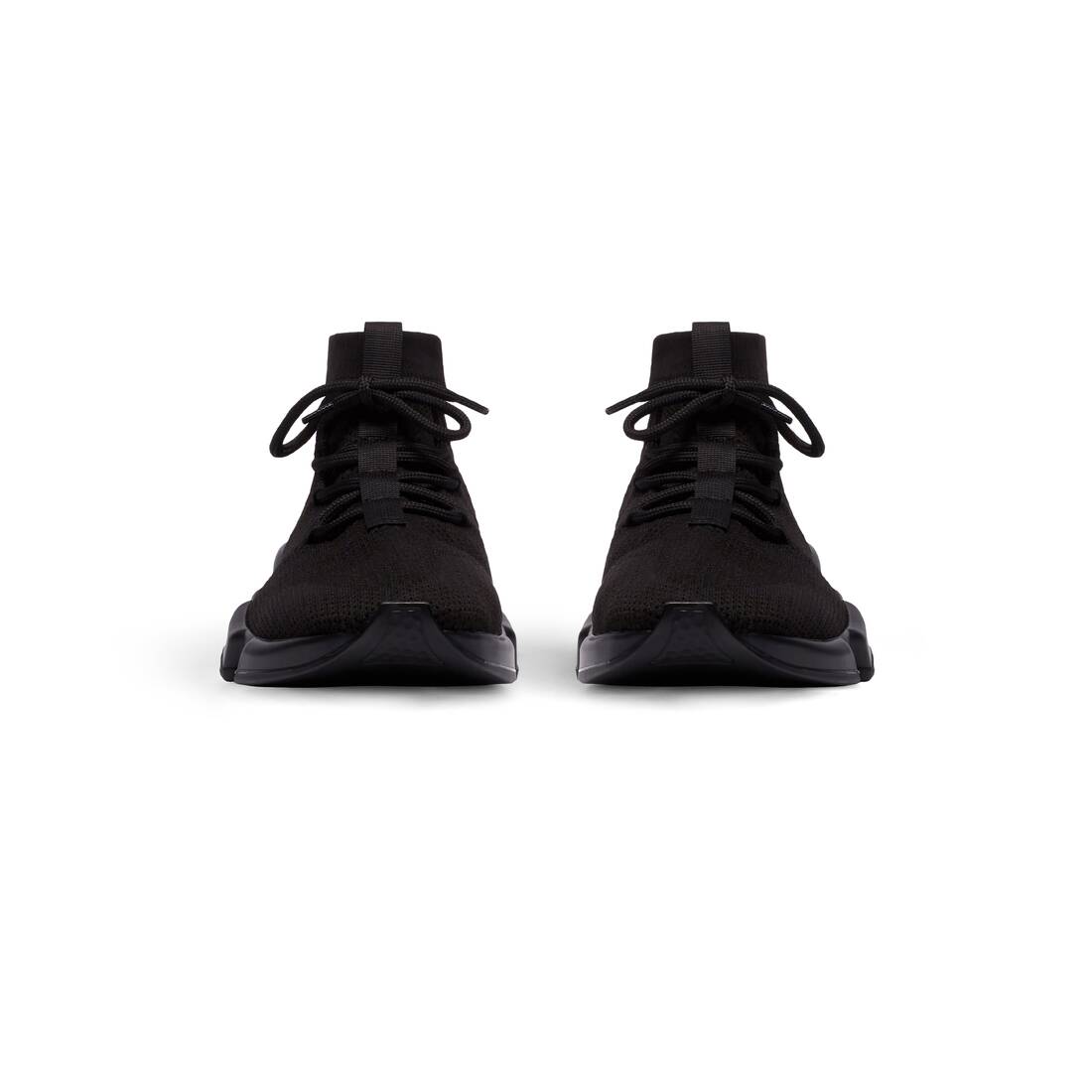 Men’s Speed Lace-up Recycled Knit Sneaker in Black - Image 2